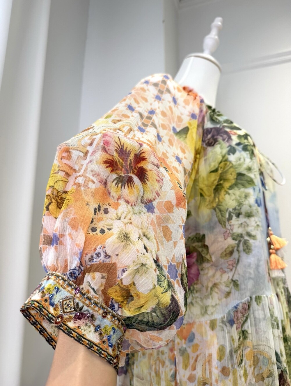 Camilla long gathered panel dress In The architects of alcázar - Picture 12 of 15